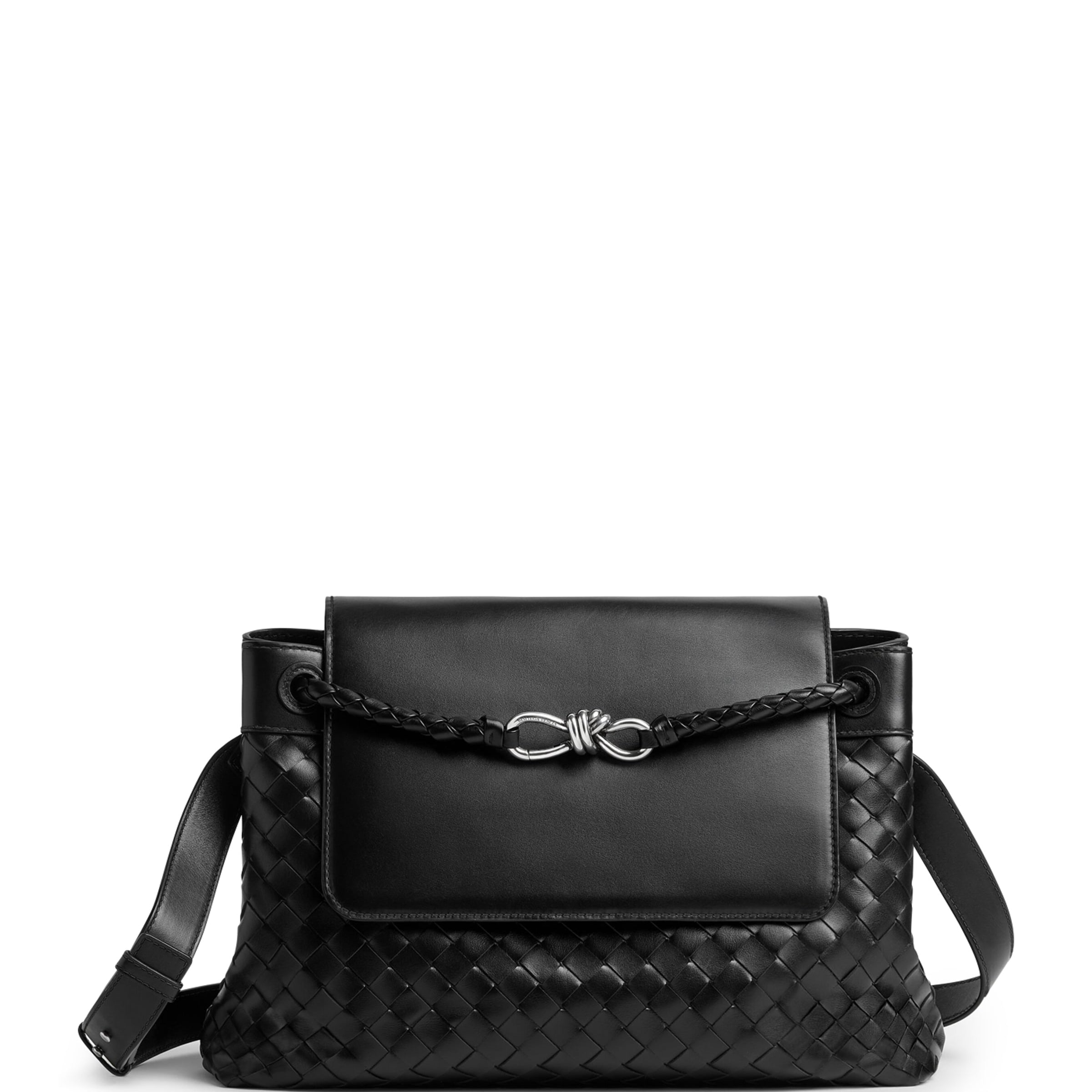 Bottega Veneta Medium Calfskin Andiamo Messenger Bag