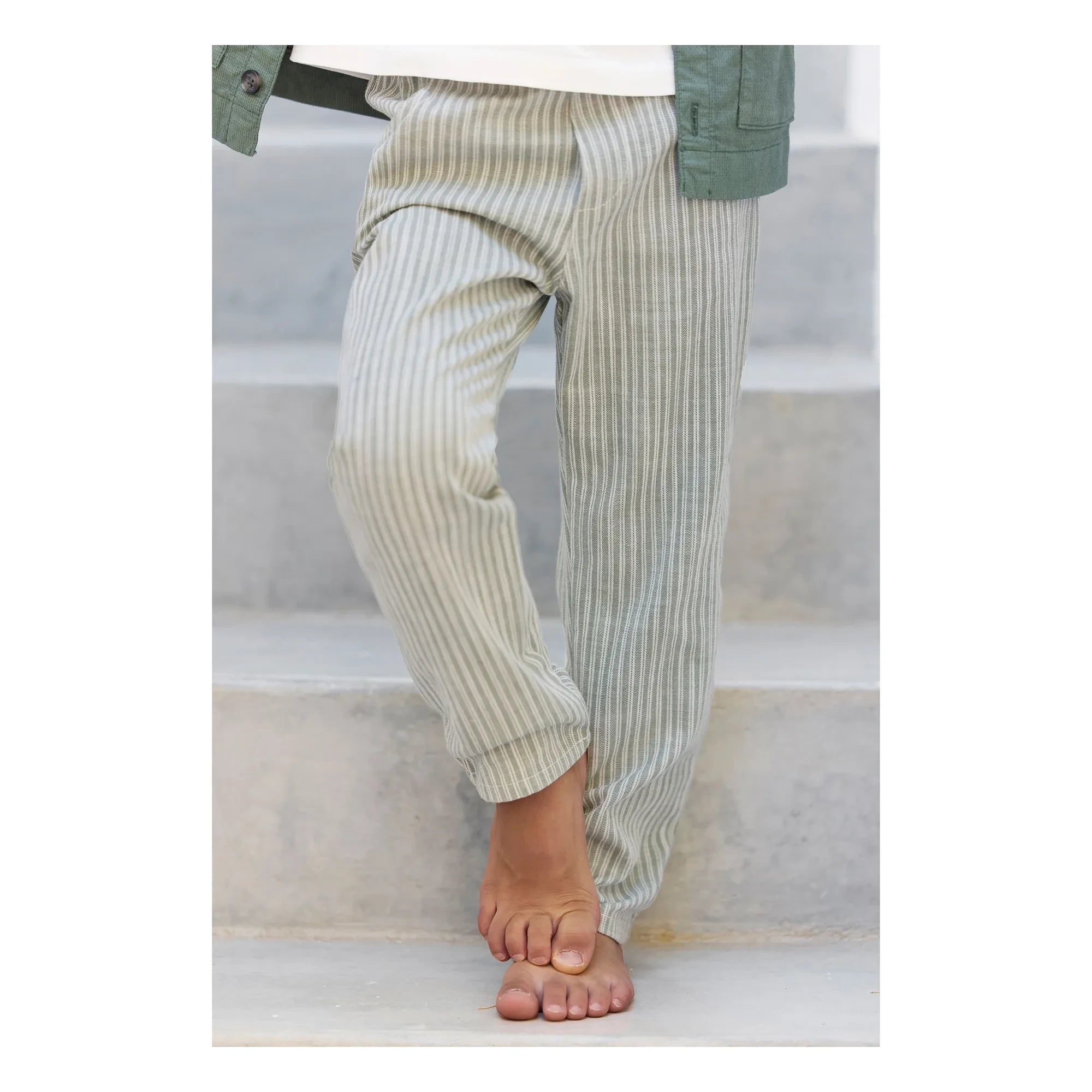 Tartine et Chocolat - Striped Pants | Celadon