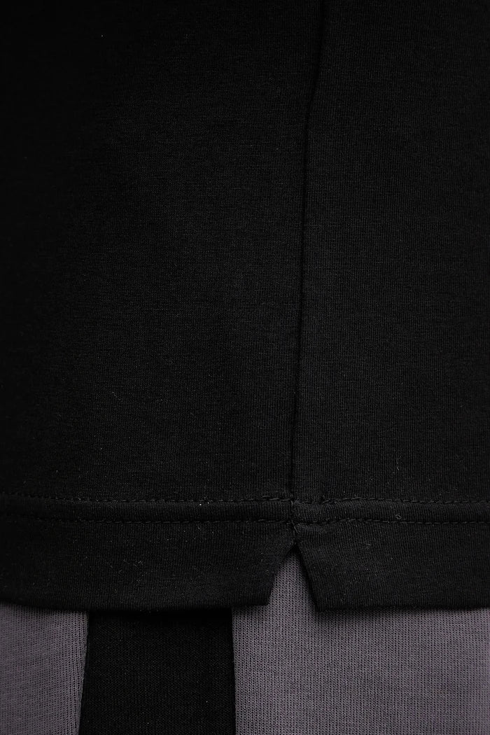 EA7 Emporio Armani erkek pamuklu elastan yakalı tişört