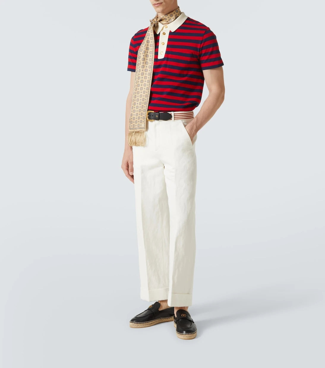 Valentino Garavani - VLogo leather espadrilles