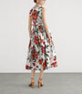 Dolce & Gabbana Multi Cotton Floral Print Midi Dress