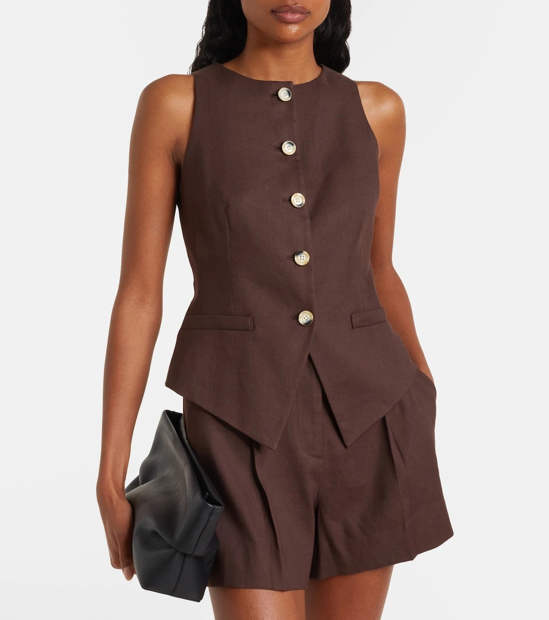 Veronica Beard - Hartwell linen-blend twill vest