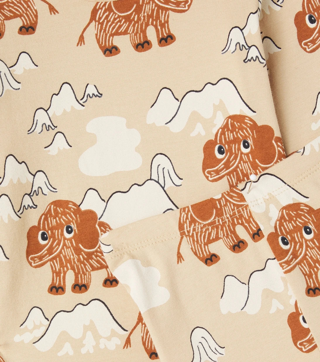 Mini Rodini - Baby Mammoth cotton-blend bodysuit and pants set