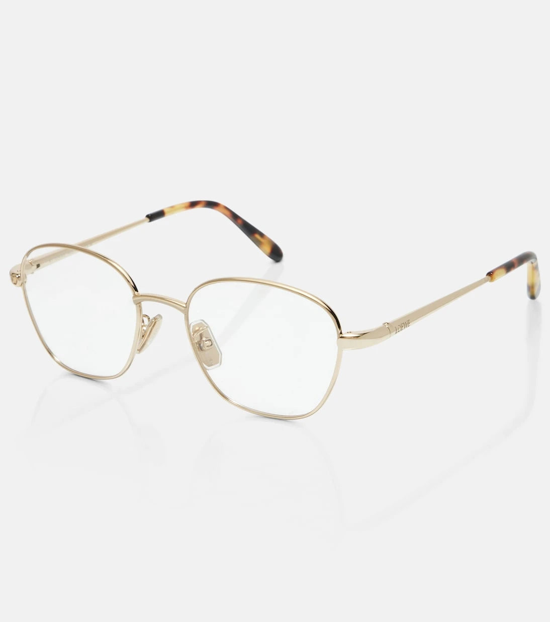Loewe - نظارة معدنية رفيعة مربعة