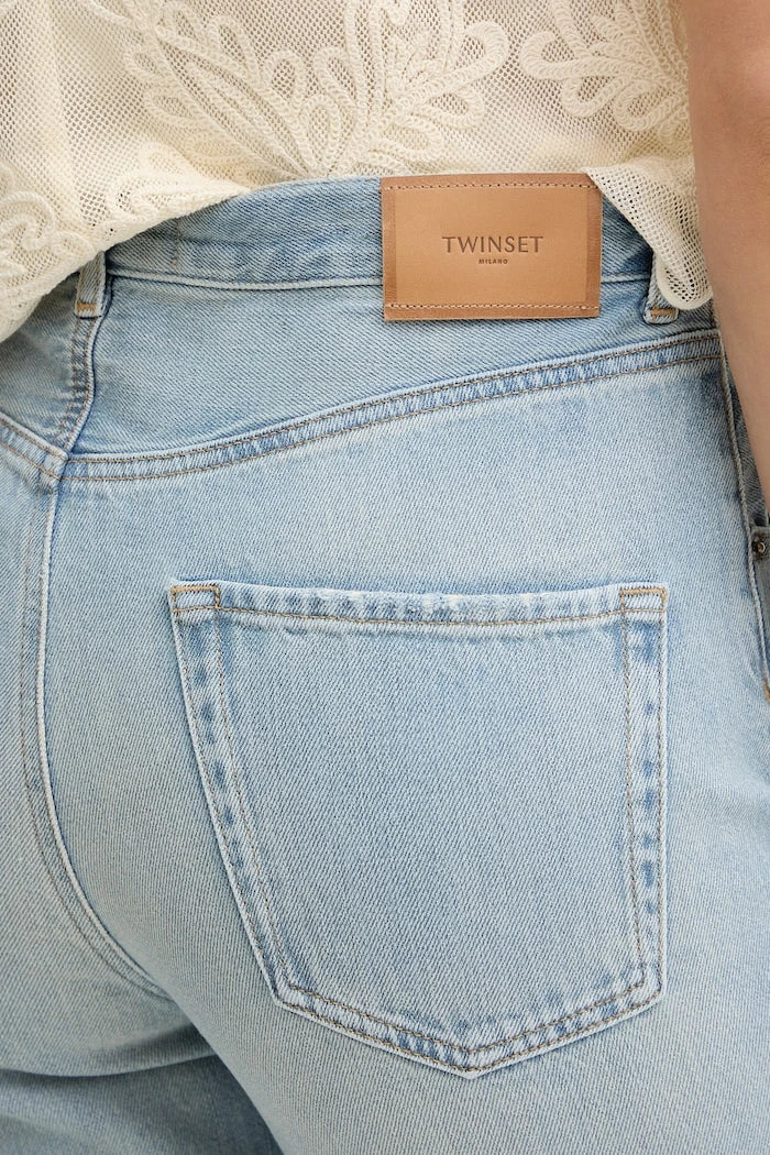 Twinset kadın relaxed fit jean