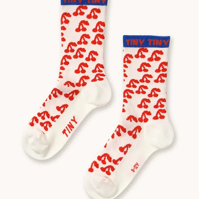 Детски чорапи Tinycottons CHERRIES MEDIUM SOCKS
