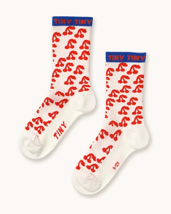 Детски чорапи Tinycottons CHERRIES MEDIUM SOCKS