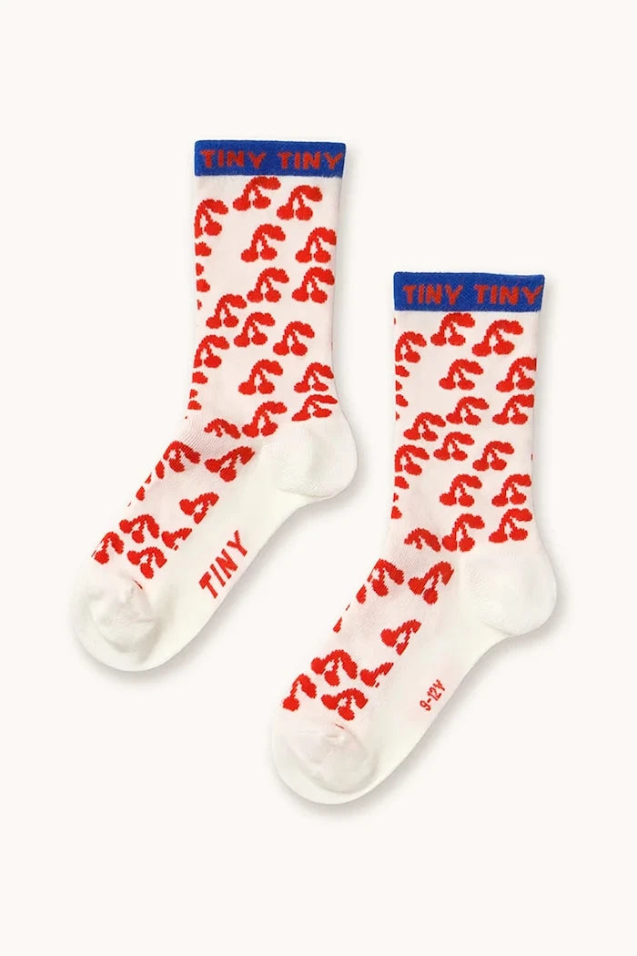 Детски чорапи Tinycottons CHERRIES MEDIUM SOCKS