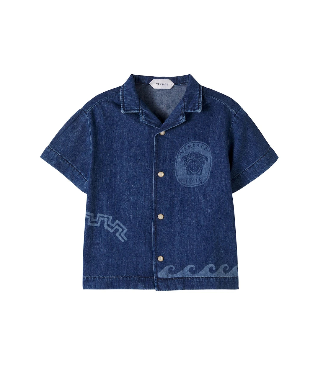 Versace Kids - Medusa denim shirt