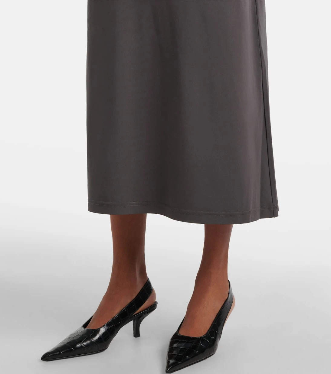 Toteme - Draped jersey midi dress