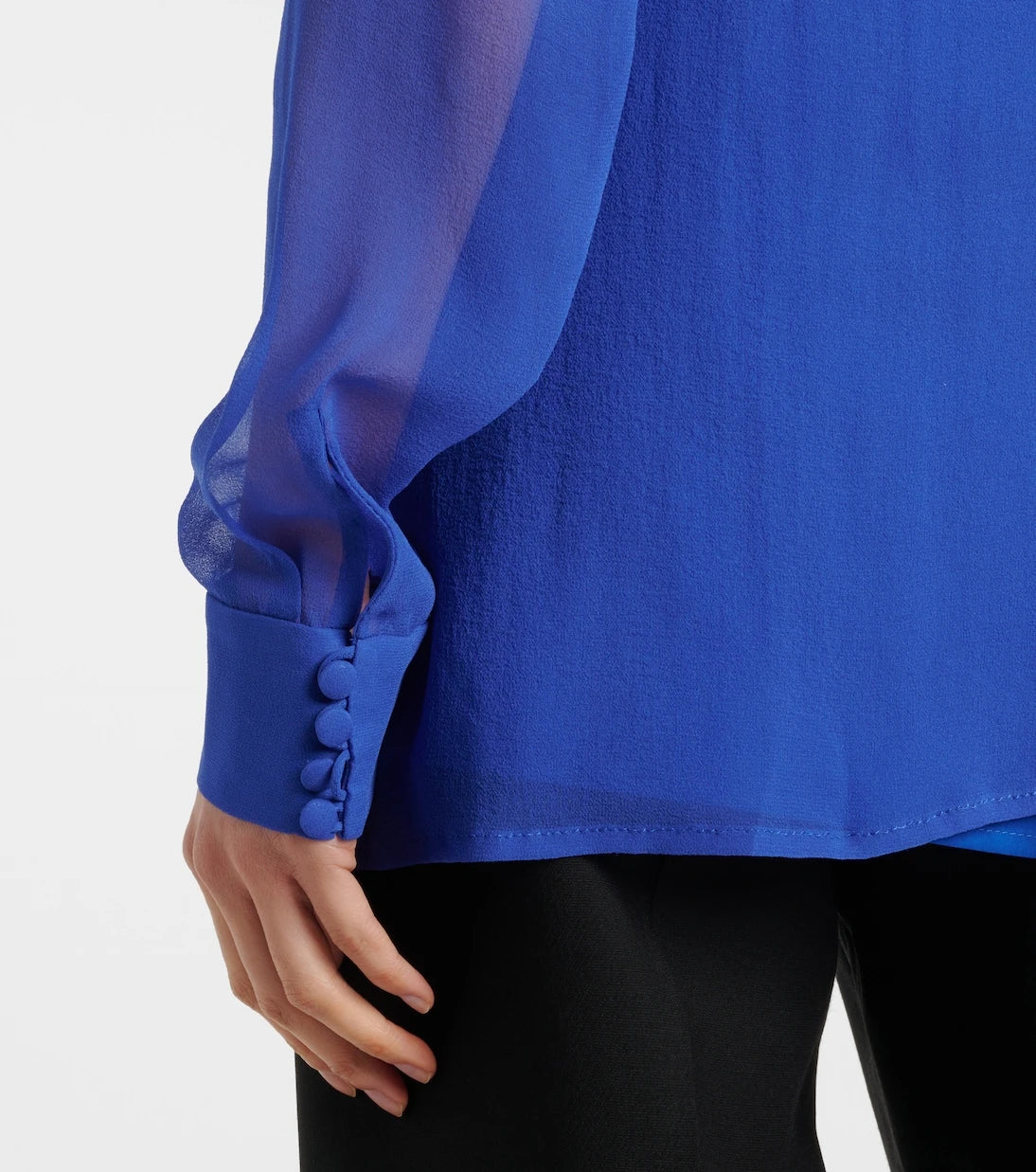 Costarellos - Silk georgette blouse