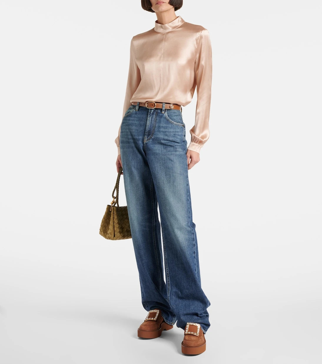 Roger Vivier - Viv' Rangers suede platform loafers