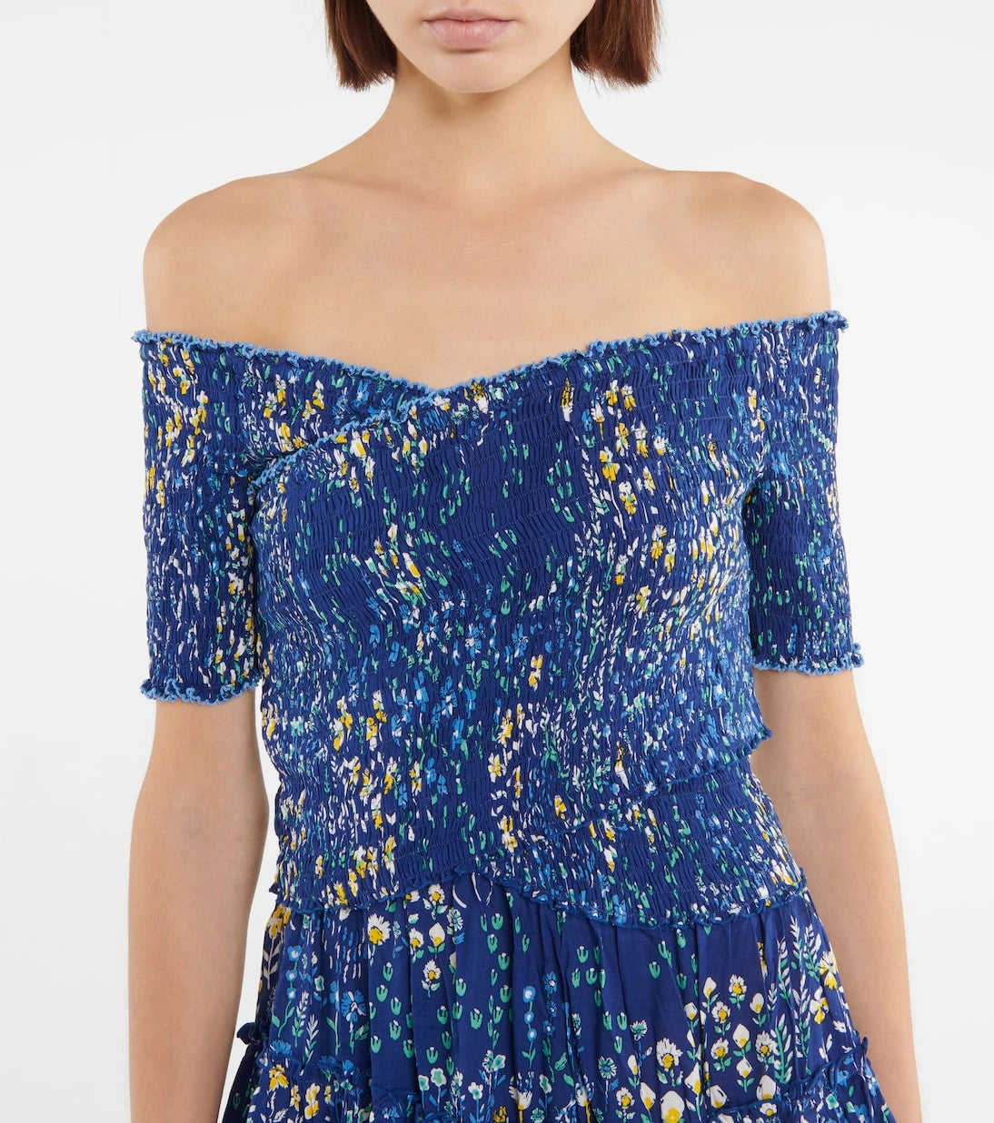 Poupette St Barth - Soledad shirred printed minidress