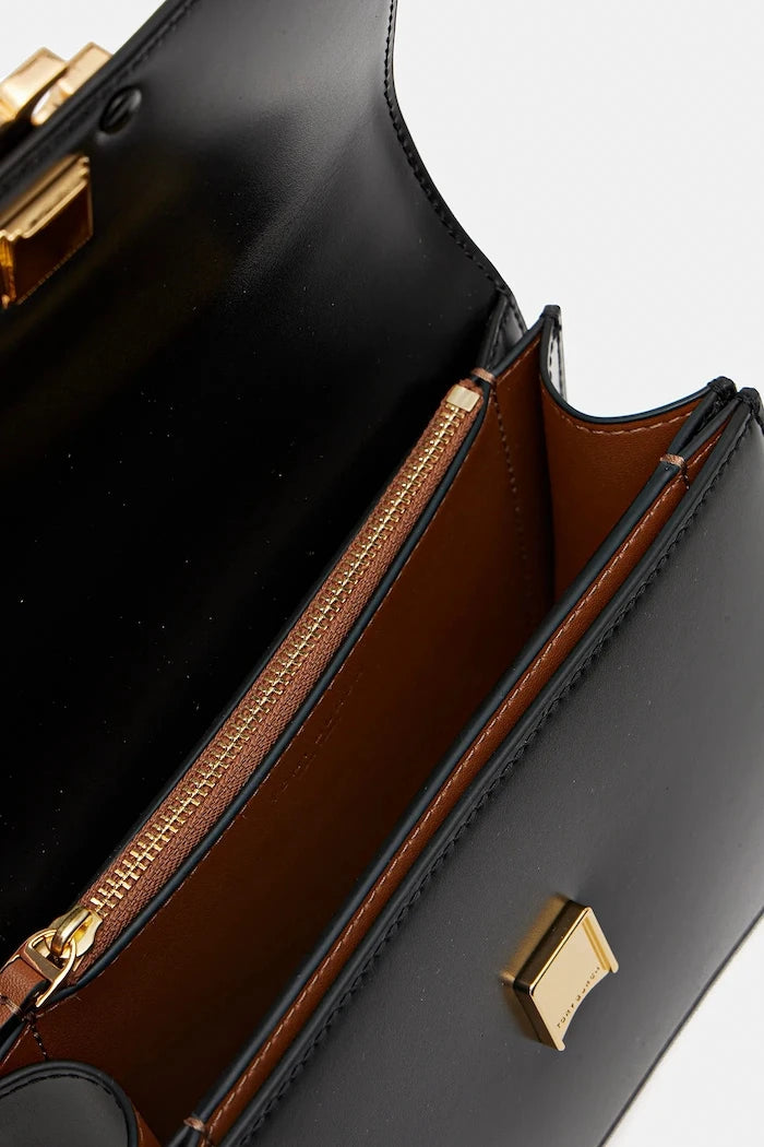 Кожена чанта Tory Burch Eleanor