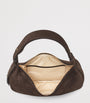 Suede Hudson Crescent Cross-Body Bag