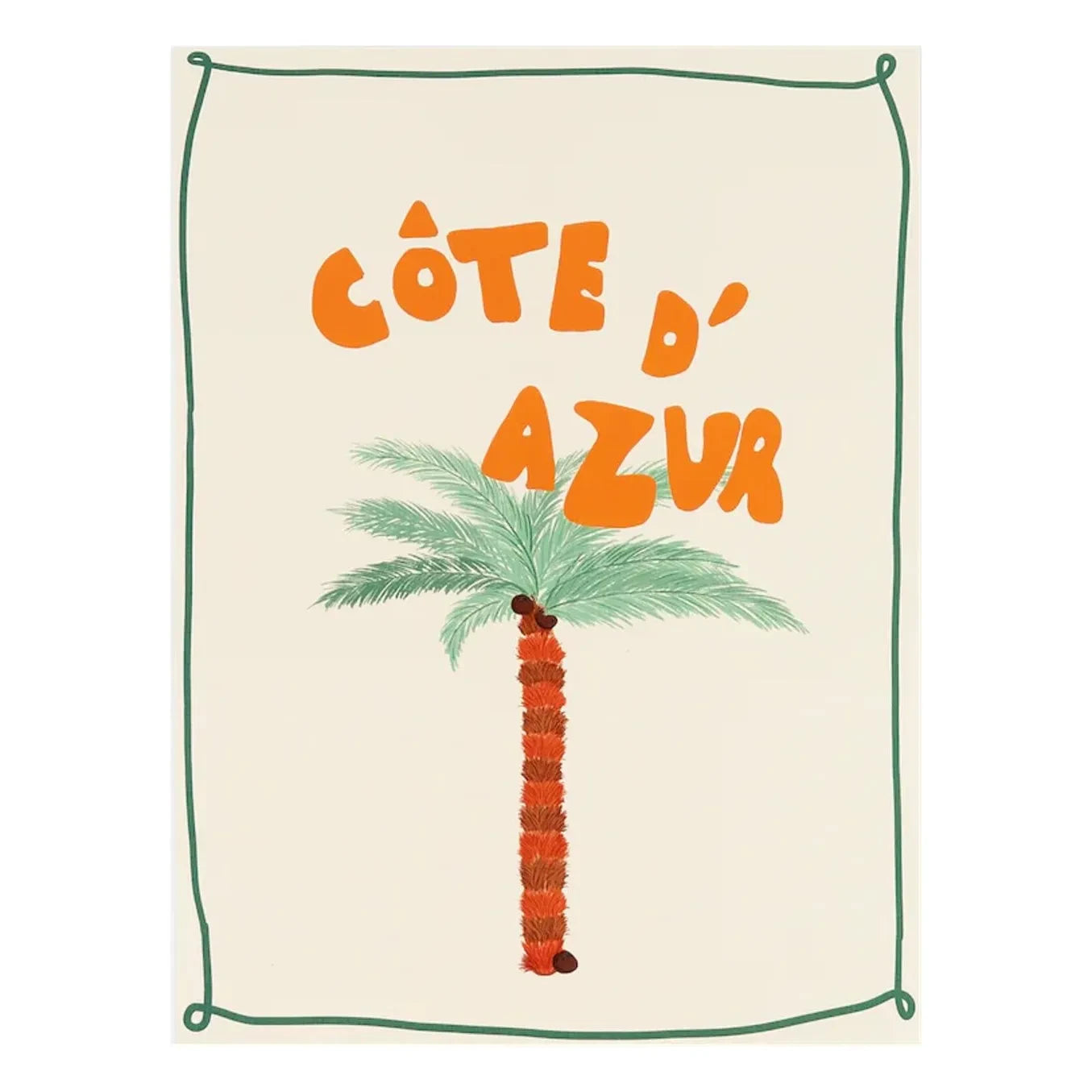 Anna + Nina - Côte d'Azur Poster | Green