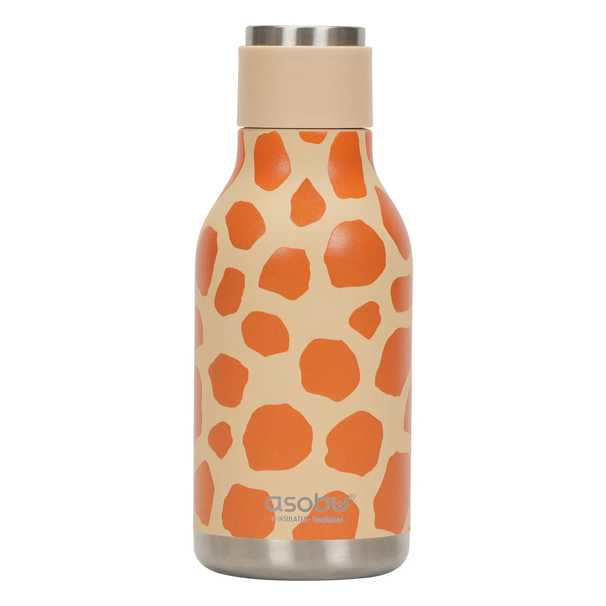 Asobu - Giraffe stainless steel water bottle | Orange