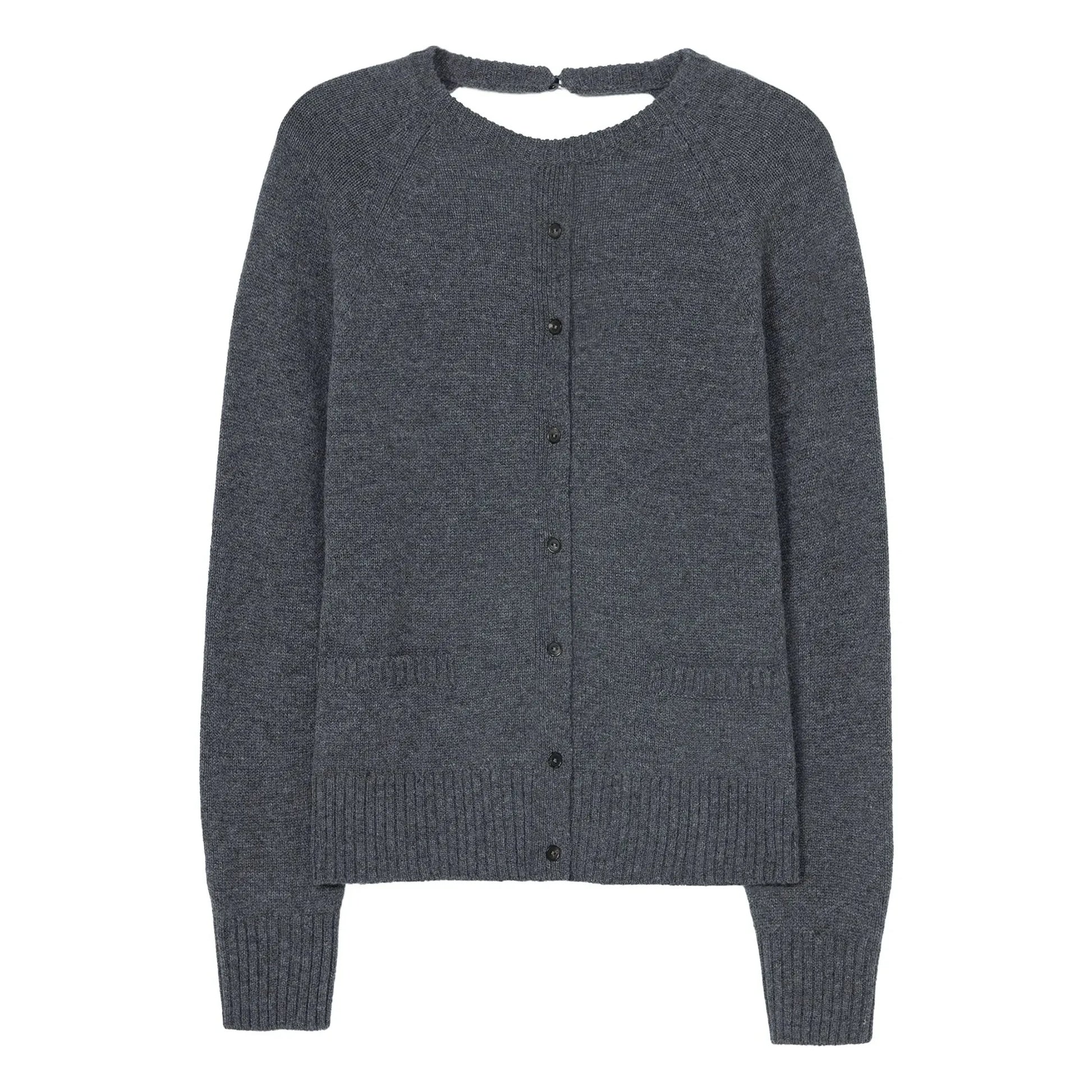 Cordera - Merino Wool Halter Sweater | Grey