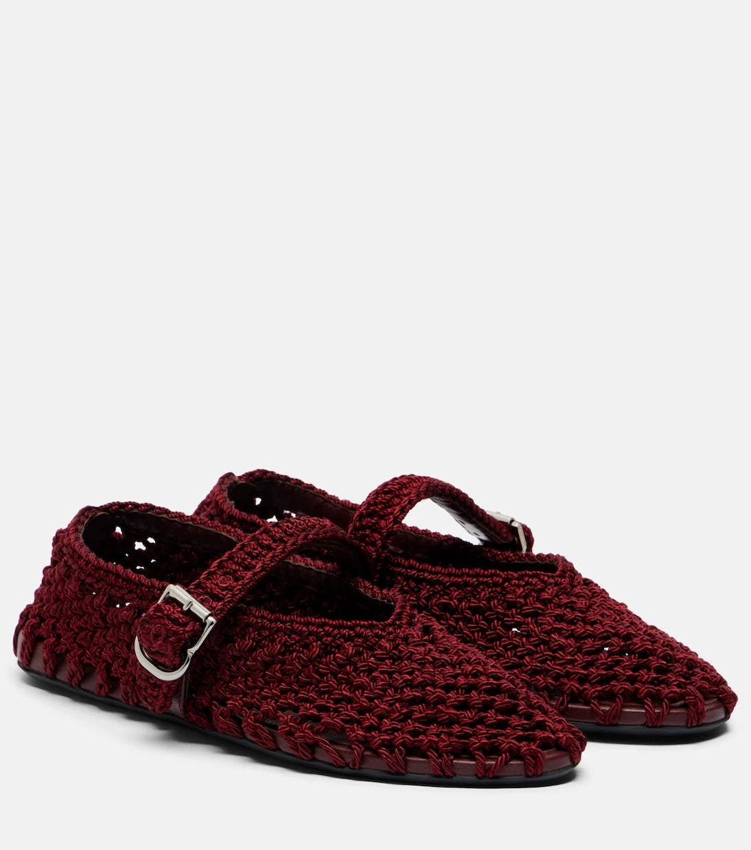 Alaïa - Satin cord Mary Jane flats