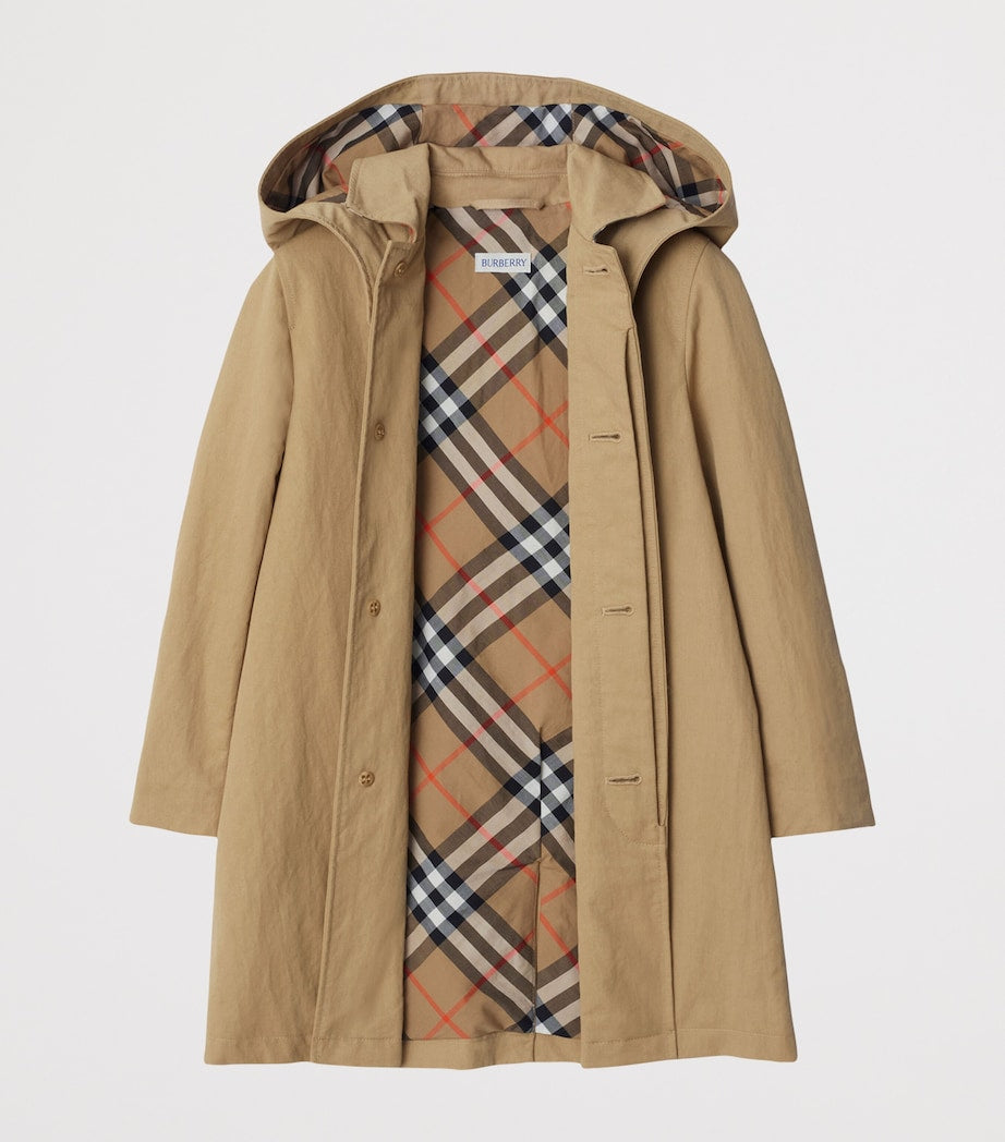 Burberry Kids Hooded Car Coat (3-12 Years)