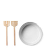 Porcelain Collective Salad Bowl and Servers (26cm)