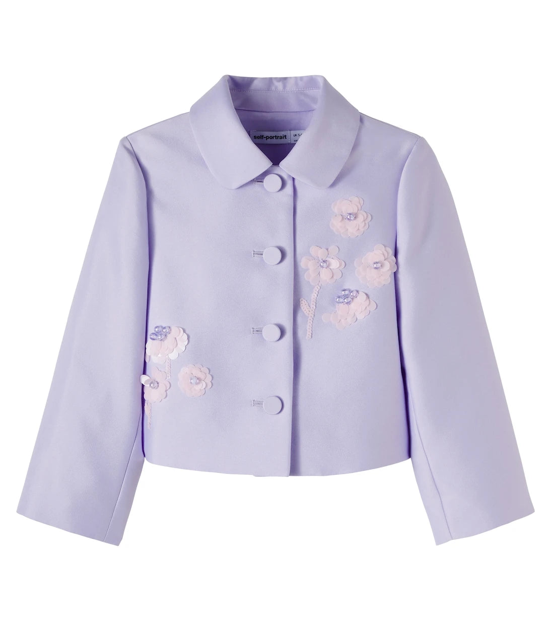 Self-Portrait Kids - Sequined taffeta jacket