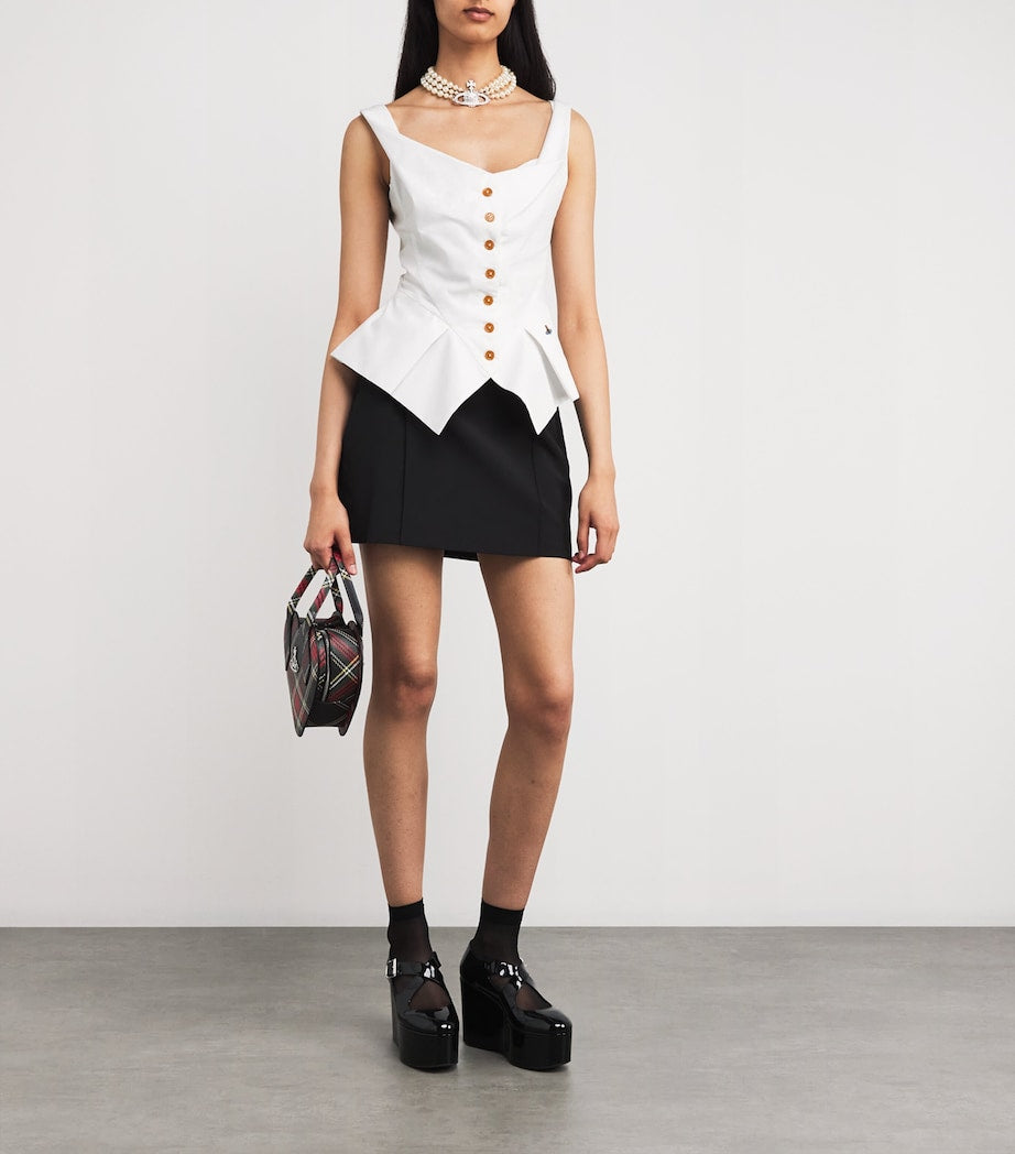 Vivienne Westwood White Monday Corset Top