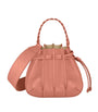 Mini Leather Gem Bucket Bag