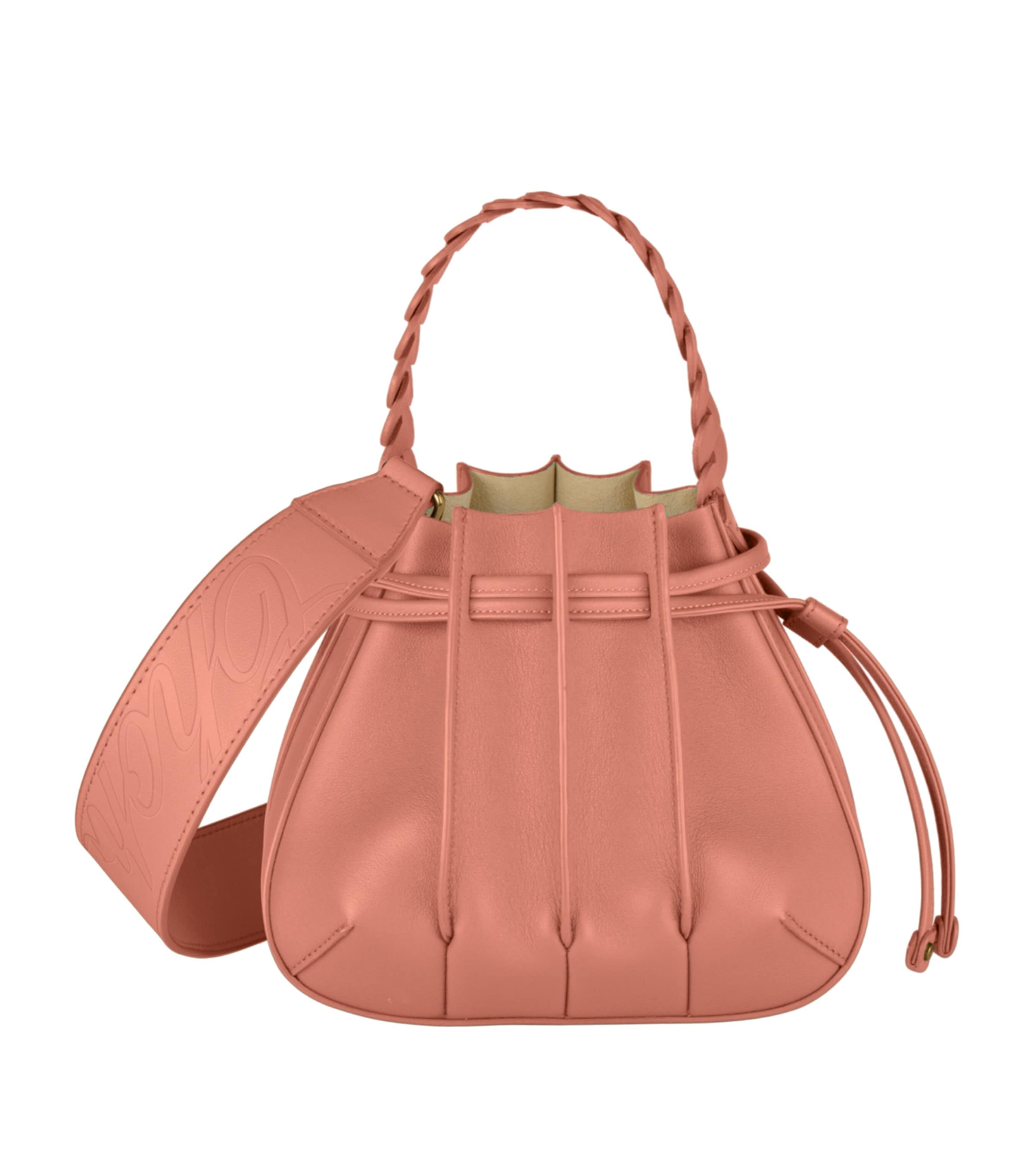 Mini Leather Gem Bucket Bag