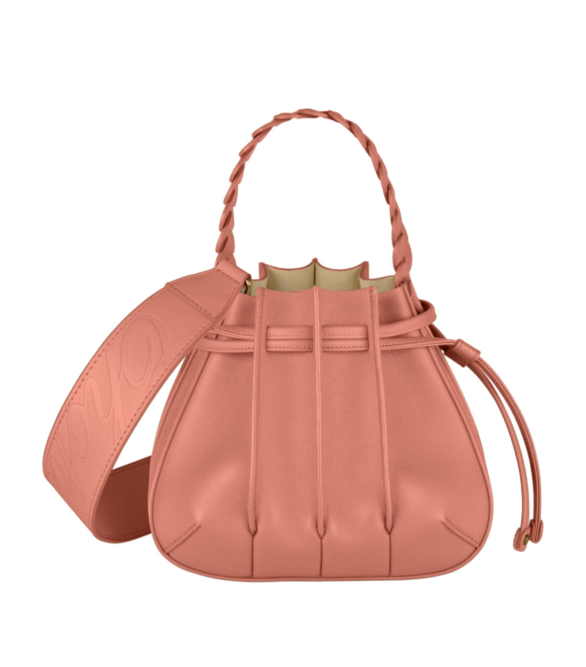 Mini Leather Gem Bucket Bag