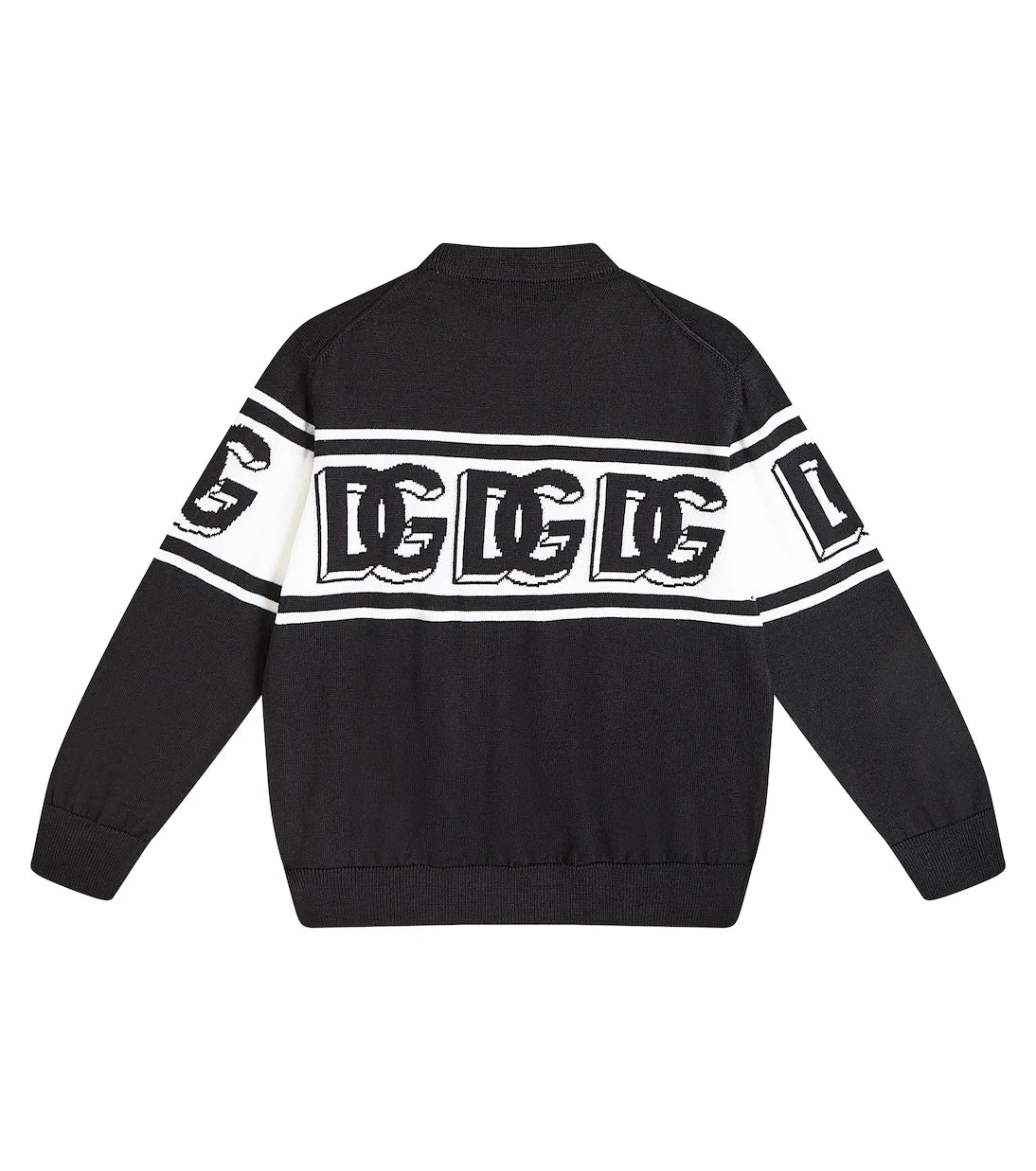 Dolce&Gabbana Kids - DG intarsia virgin wool sweater