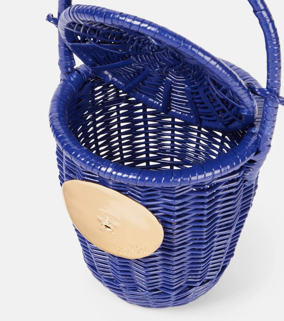 Patou - Iconic embellished wicker bucket bag