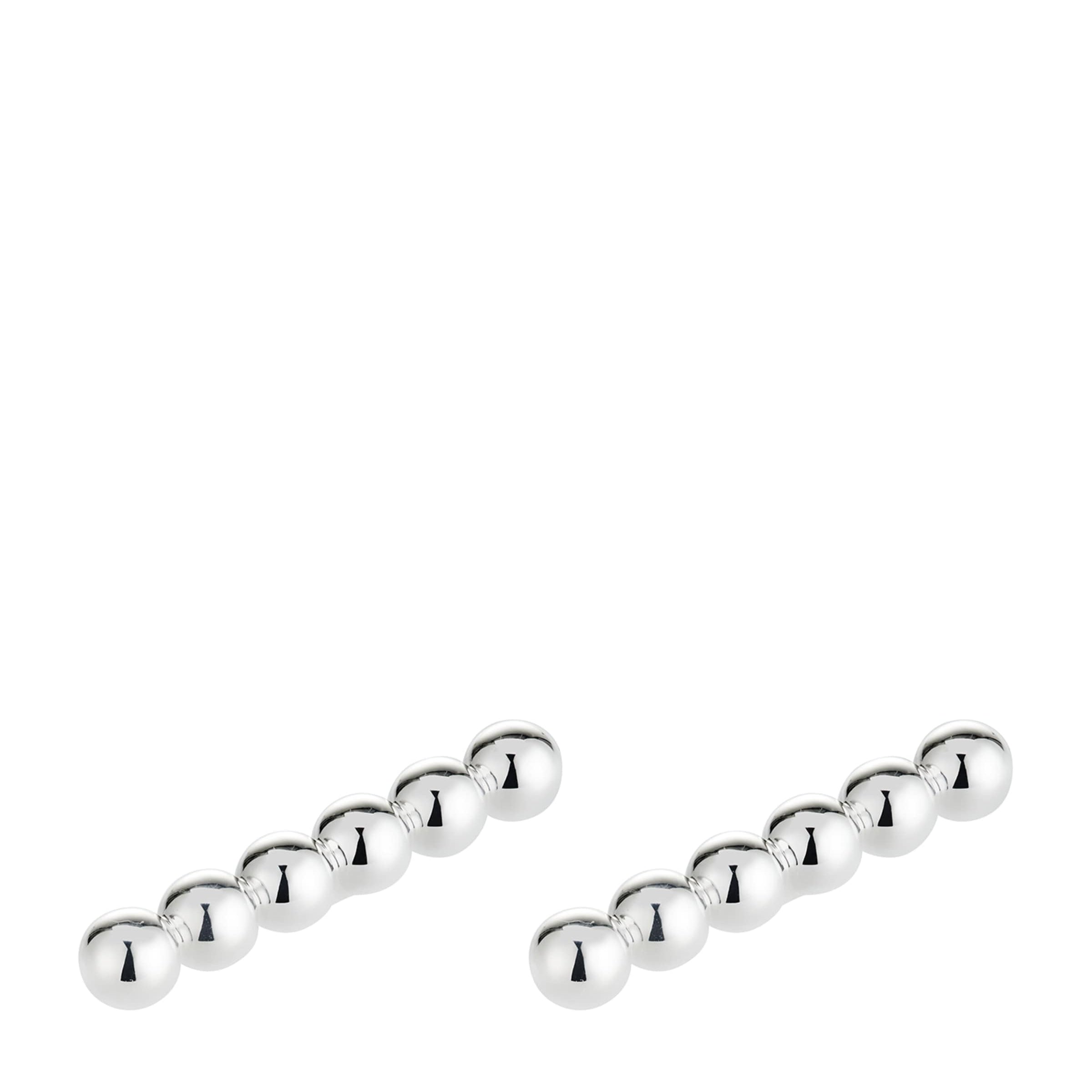 Set of 2 Silver-Plated Perles Knife Rest