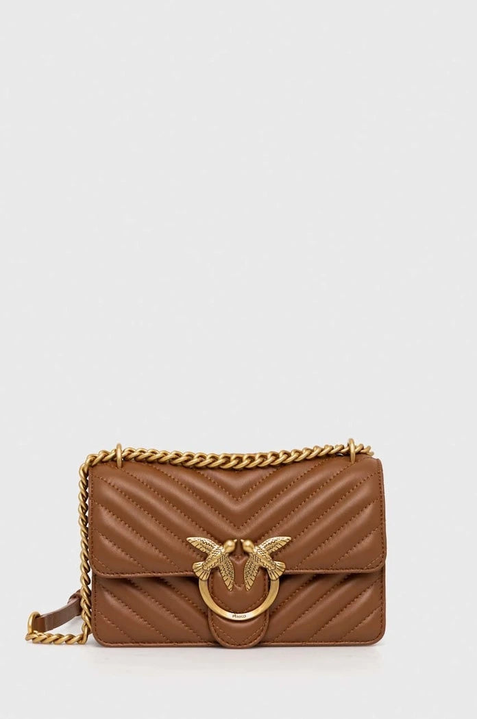 Pinko kadın deri crossbody çanta