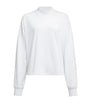 Alaïa White Cotton Jersey Logo Sweatshirt