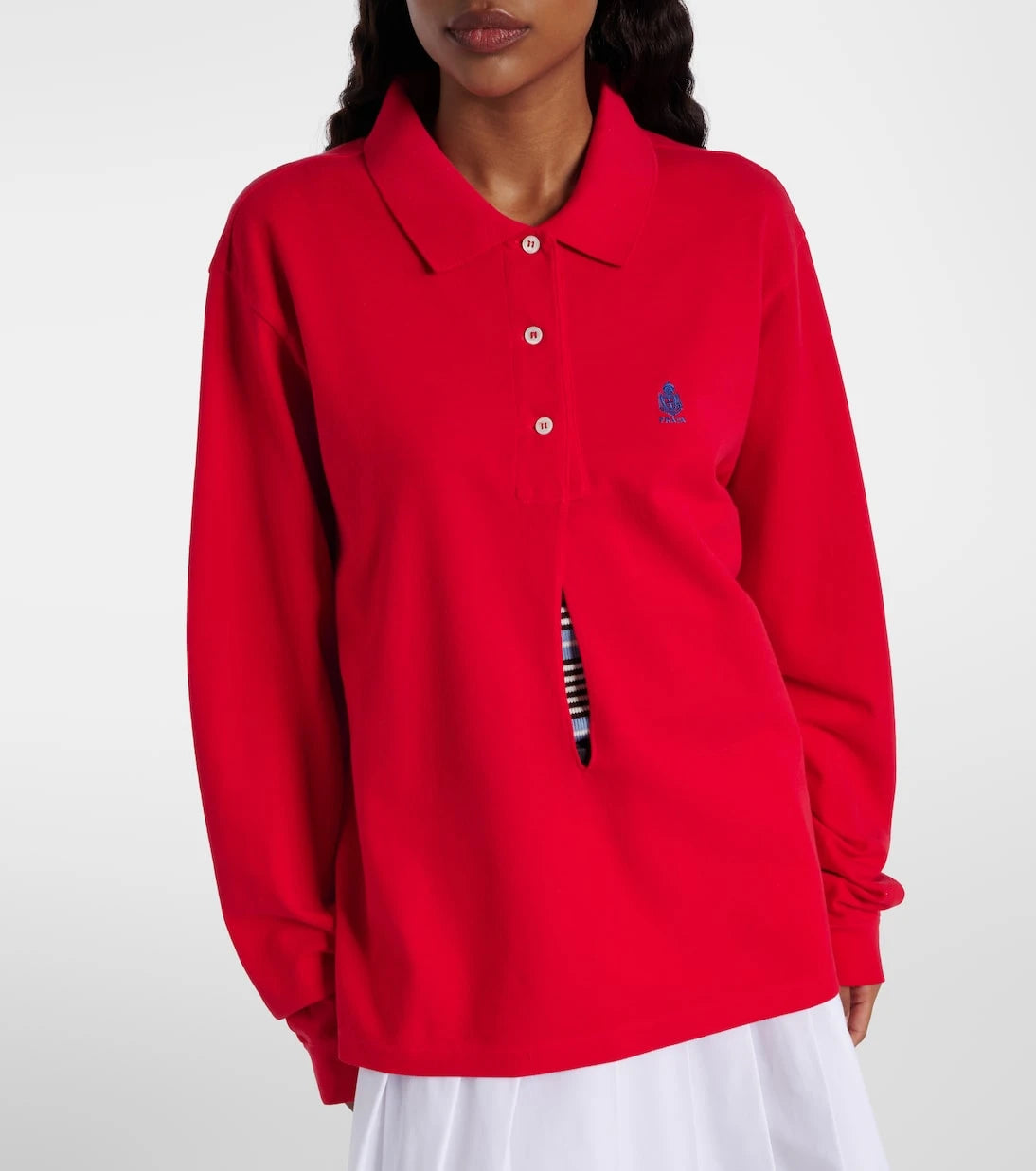 Prada - Logo cotton piqué polo shirt