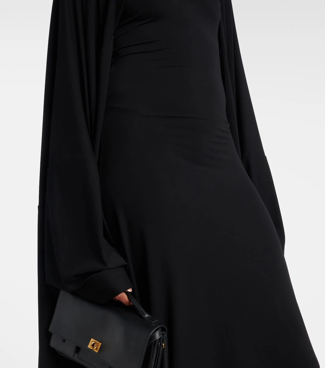Balenciaga - Caped jersey gown