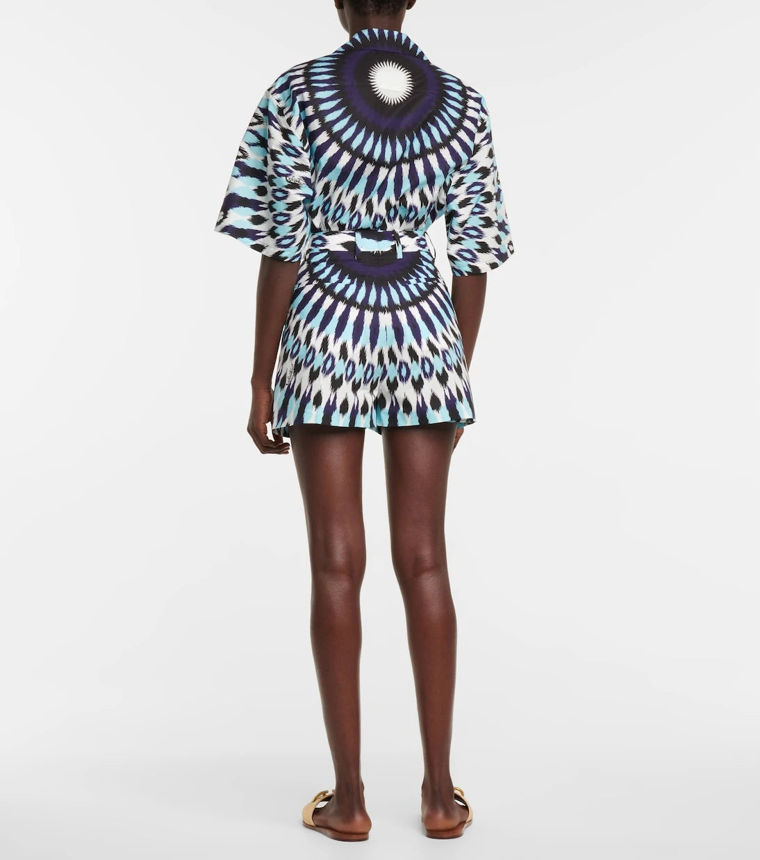 Valentino - Printed cotton shorts