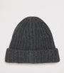 Cashmere Ribbed Beanie