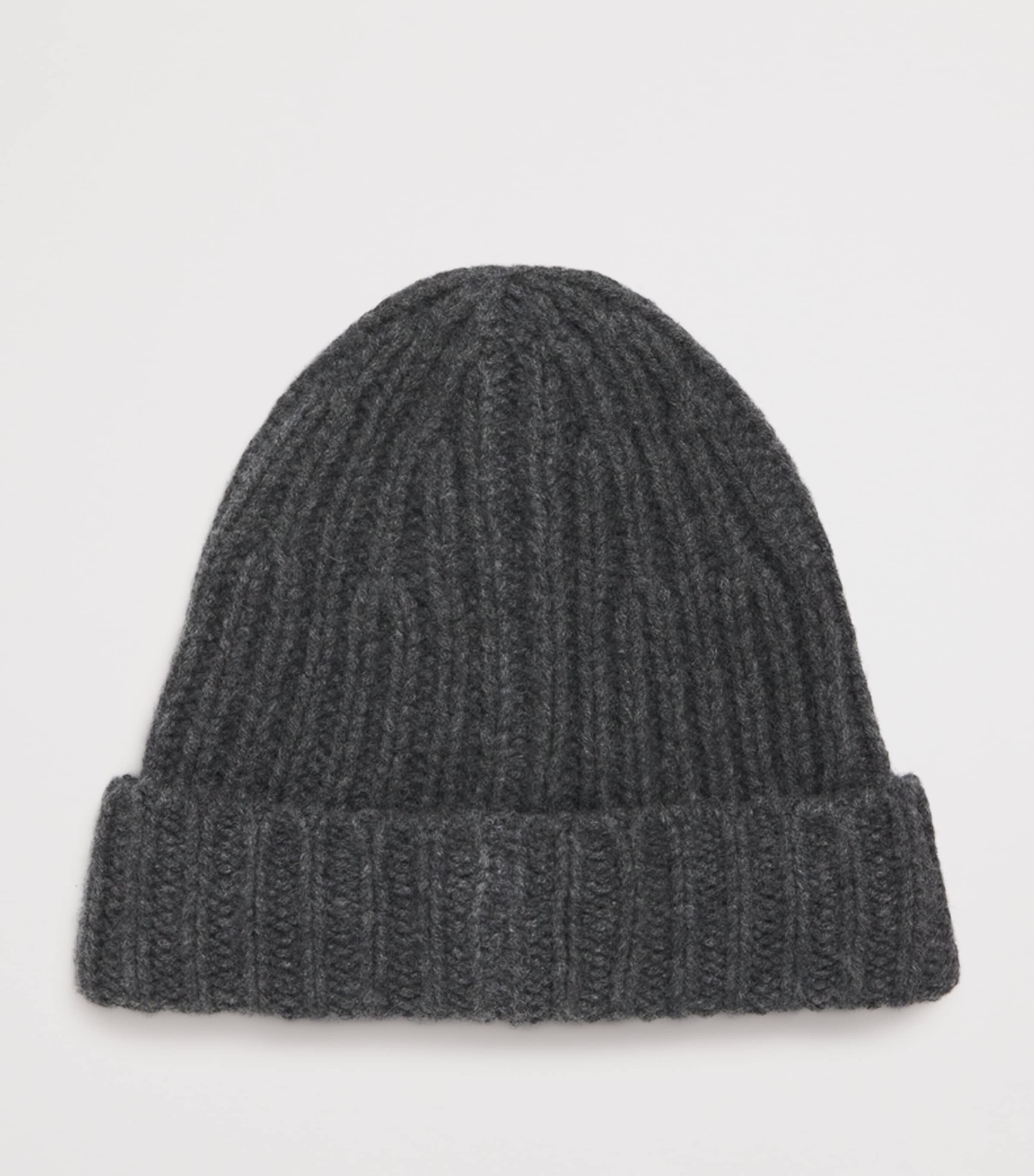 Cashmere Ribbed Beanie