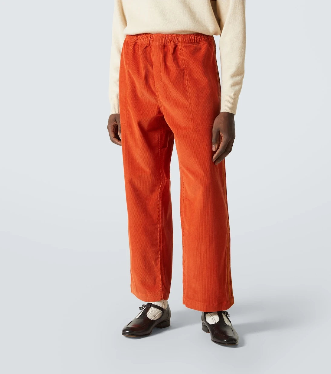 Bode - Cotton corduroy straight pants