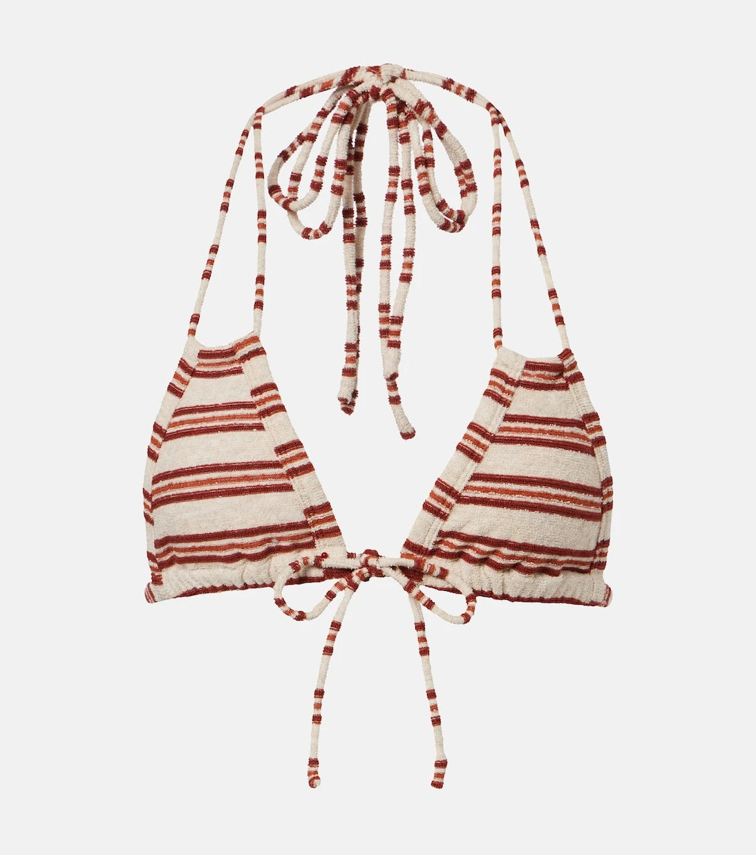 Montce - Euro striped triangle bikini top