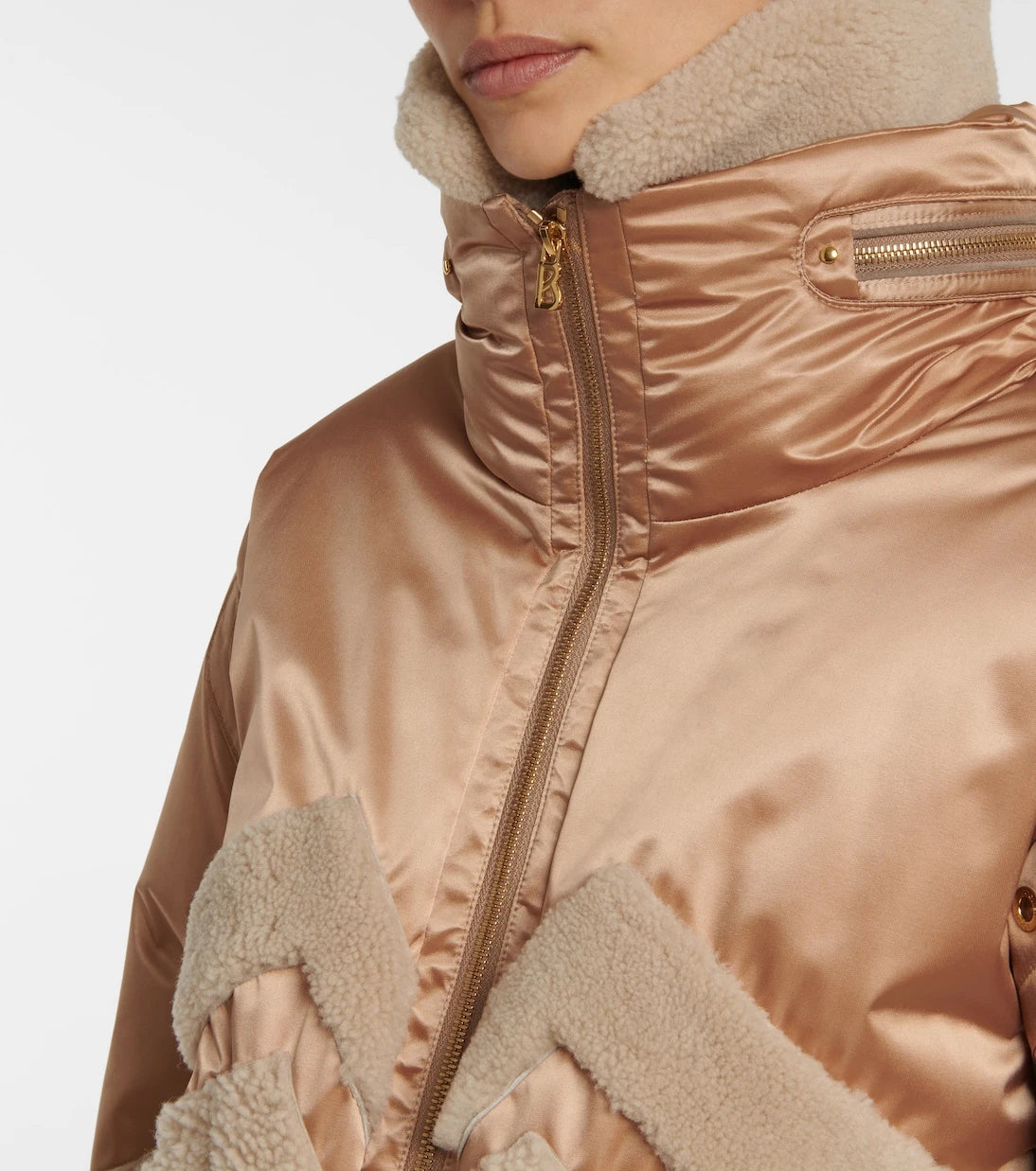 Bogner - Milia shearling-paneled down ski jacket