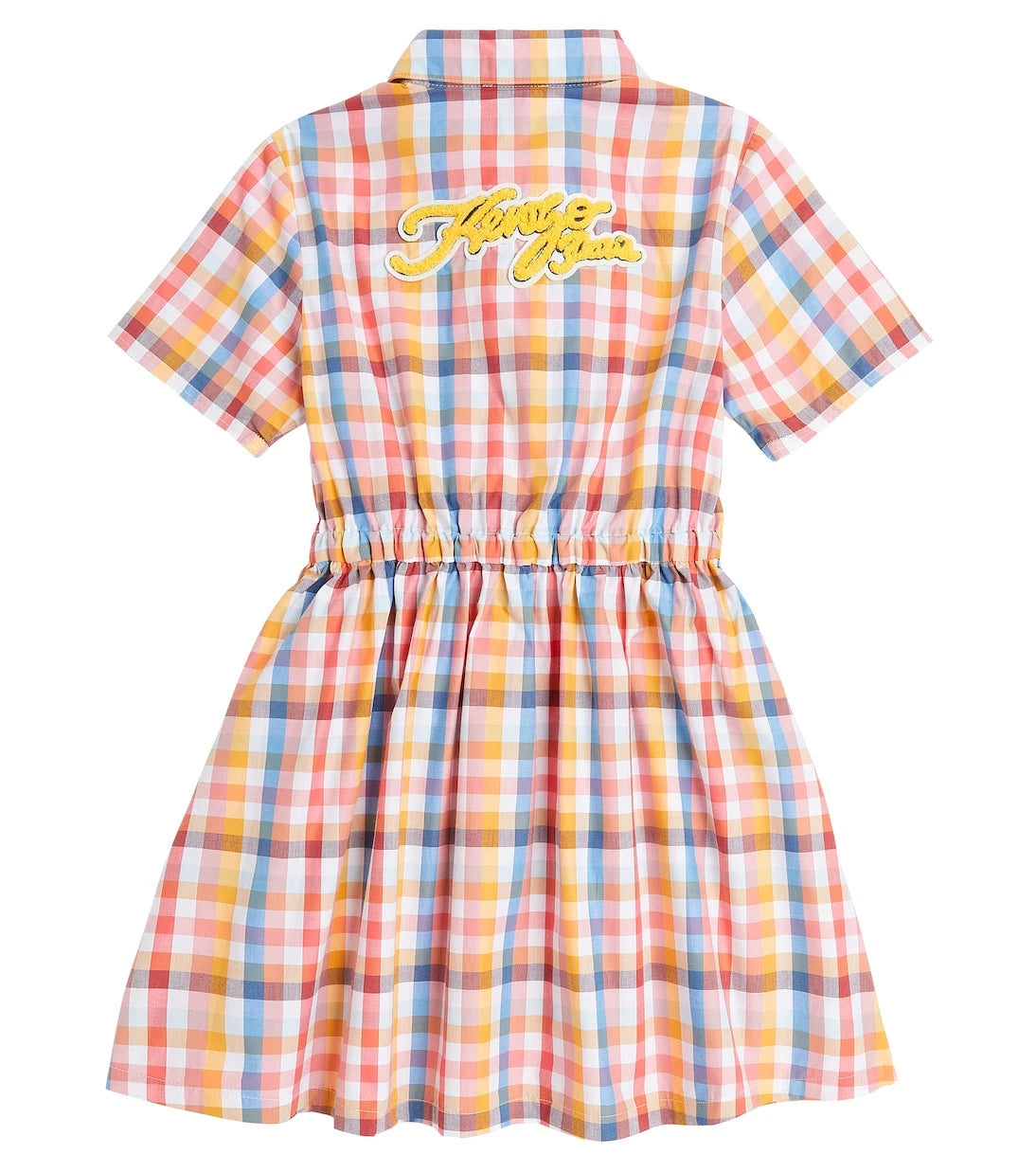 Kenzo Kids - فستان كنزو كيدز كاروهات من القطن