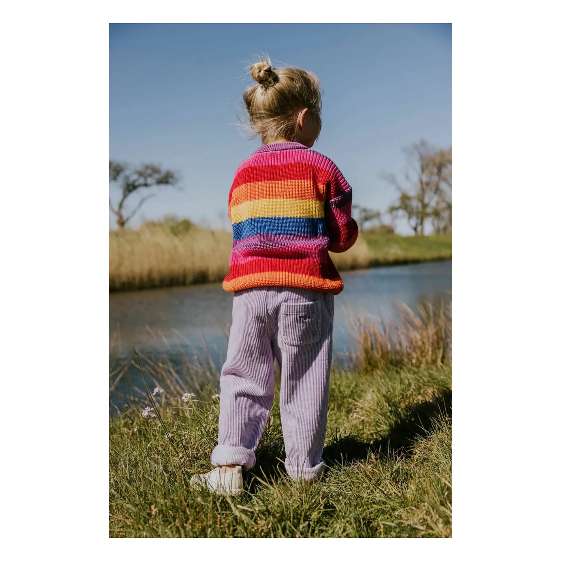 Yuki - Organic corduroy pants | Lilac
