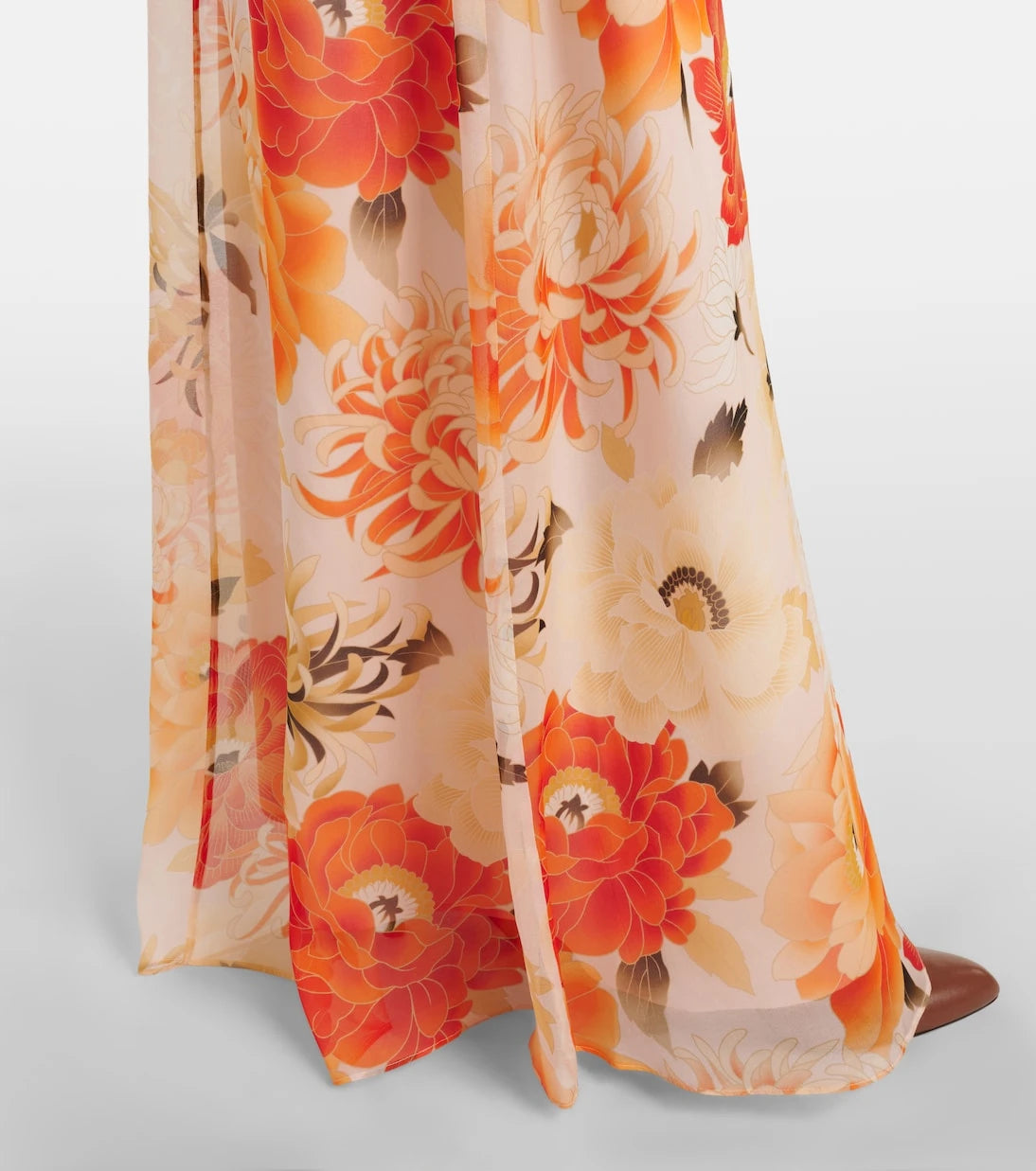 Max Mara - Angus floral silk chiffon maxi dress