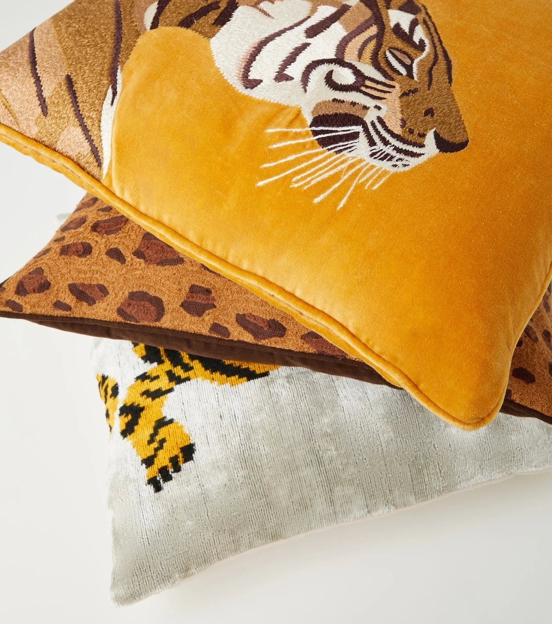 Les-Ottomans - Cotton and silk velvet cushion