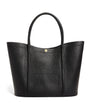 Harrods Black Large Leather Rope Tote Bag