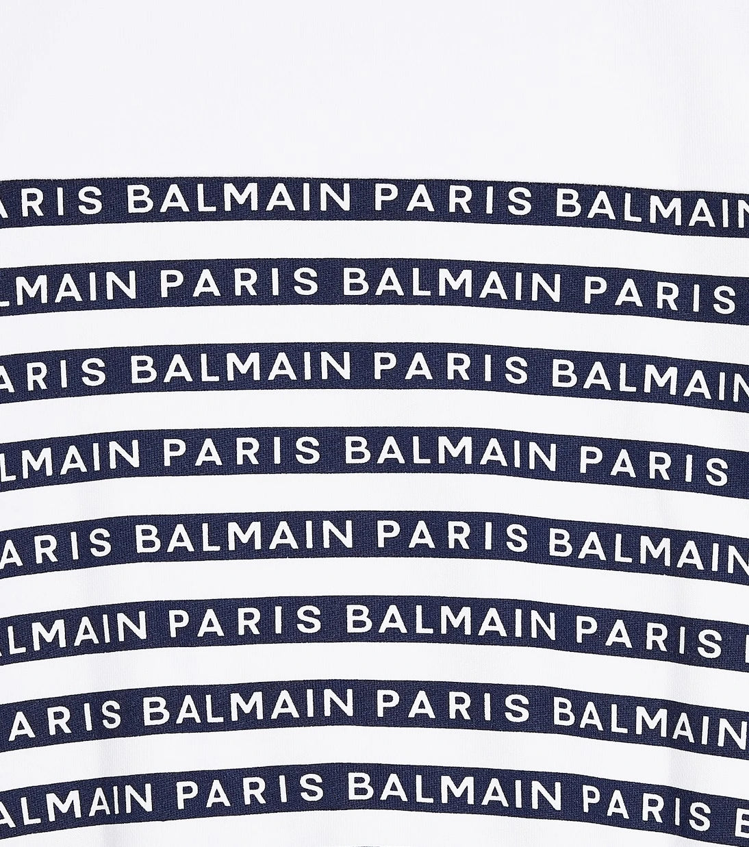 Balmain Kids - سويت شيرت من قطن الجيرسي بشعار الماركة