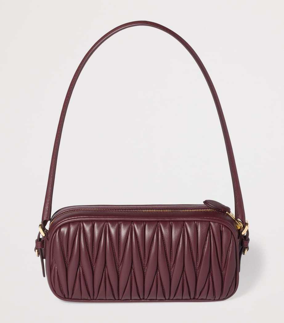 Matelassé Leather Pouch